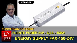 📦 Fuente de Poder Energy Supply FAX 150 24V, pruebas de rendimiento.