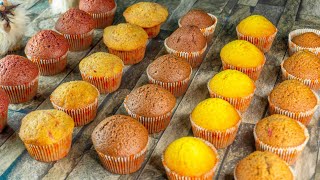 Make 5 different flavored cupcakes using 1 basic batter  | Khanam's Kitchen