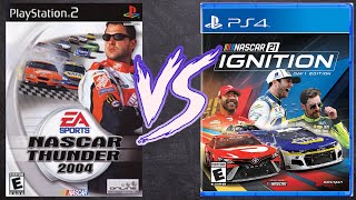 NASCAR 21 Ignition vs NASCAR Thunder 2004 Side by Side