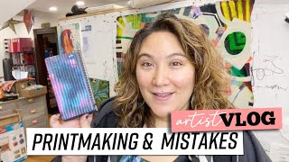 Art Vlog 24: Learning from My Mistakes as I Gelli Print