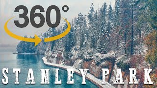 Stanley Park sous la neige, en 360° #stanleypark #vancouver #gopromax