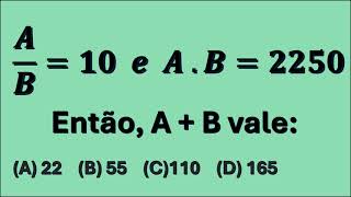 MATEMATICA.  QUESTÃO ENVOLVENDO EQUAÇÕES. Ivs Matemática Exatas.