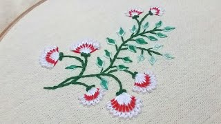 Hand embroidery, flower motif, easy and beautiful for all