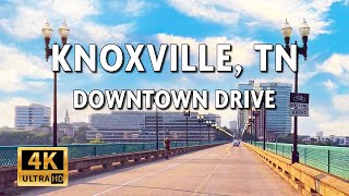 Knoxville, Tennessee, USA — Driving Video With Live Street Sound || 4k