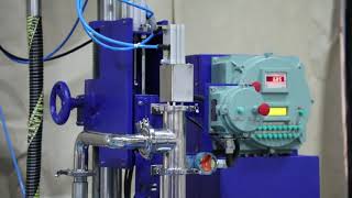 Single drum filling system for non-foaming chemicals and oils