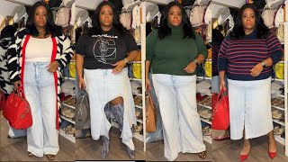 Fall Denim Outfit Ideas | Eloquii | Macys | Target