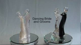 Glass Dancing Bride and Groom