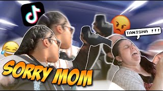 SMACKING MY MOM IN THE HEAD PRANK!!! (TikTok purse challenge)