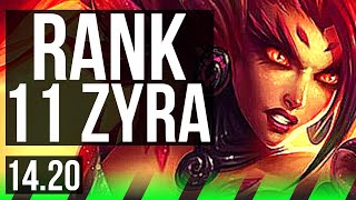 ZYRA vs LILLIA (JGL) | Rank 11 Zyra | KR Master | 14.20