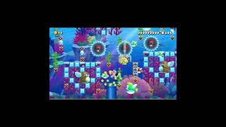 ν(δωδ)ν　海の中の半自動☆　→ + Y  ν(δωδ)ν [Auto in the Sea] by アデデ☆ [Adede] #shorts 🍄Super Mario Maker 2 #cwl