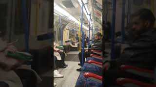 London Crime January 2021 Arrogant Man from Eastern Europe/Moldova smxkes a spIiff on London Tube