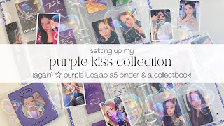 setting up my purple kiss collection (again!) ☆ purple lucalab a5 binder & a collectbook!