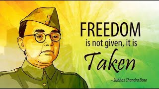 Our Freedom Fighter 💪 - Netaji Subhash Chandra Bose Birthday Celebration