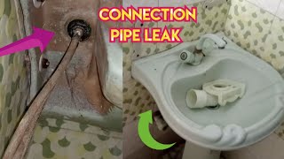 how to wash basin connection pipe leaking | wash basin ka nal kaise change kare