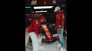 Charles and Carlos discuss downforce 💨  #AustinGP #USAGP 🇺🇸 #f1