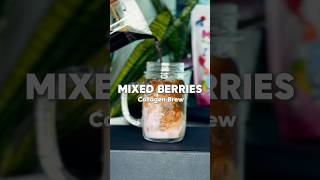 🫐🍓Mixed Berries Collagen Coffee #ytshorts #shorts #collagen #homecafe