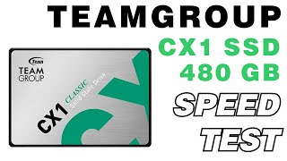 TeamGroup CX1 SSD 480 GB Speed Test