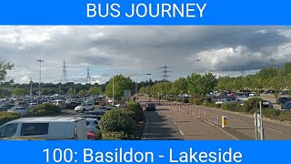 🇬🇧 BUS JOURNEY | First Essex 100: Basildon - Lakeside