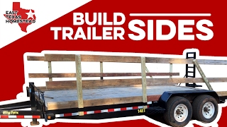 How to Build Wood Sides for Utility Trailer | DIY Homesteading Videos | #EastTexasHomestead