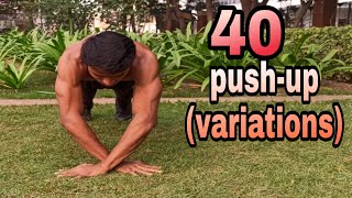 Different Types of Push Ups for Beginners to Advanced । 40 Push Ups Variations 💪🔥।Part-1.