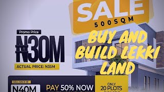 Crazy Cheap Land sales offer in a Luxury & Serene environment at Lekki pride Estate:buy and build...