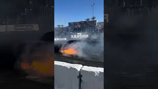 COUNTDOWN TO SEMA. THE FLAMETHROWER C5 VETTE IN THE HOONIGAN BURNYARD AT SEMA 2023