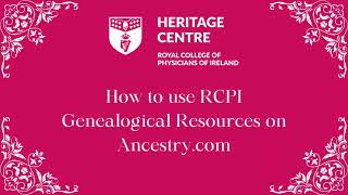 Step-by-step guide to searching RCPI collections on Ancestry