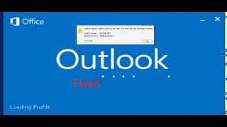 outlook error  requires updates before it can start