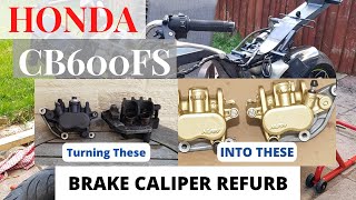 Honda CB600FS Hornet (pc34) Front Brake Calipers Refurb & Rebuild Montage