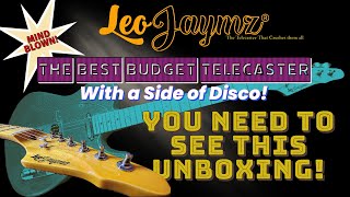 Unveiling the Vibrant New Leo Jaymz Telecaster Guitar: A Colorful Unboxing Experience!