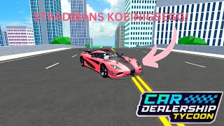 Making Stradman's NEW Koenigsegg in ROBLOX Car Dealership Tycoon!