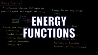 Computational Chemistry 2.1 - Energy Functions