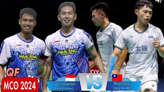 Sabar Karyaman Gutama/Moh Reza Pahlevi vs Ming Che Lu/Tang Kai Wei || QF Macau Open 2024