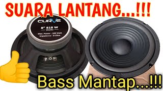 INI DIA...! Speaker Curve 8 Inchi 818 Woofer // Suara Lantang //Harga Murah Meriah