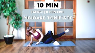 10 min Exercitii Pentru Picioare Subtiri si Tonifiate