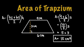 Finding the Area of Trapezium #maths #tutorial #areaoftrapezium