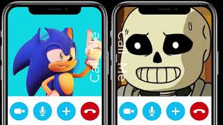 SONIC VS SANDY SKELETON SCARY CALL! #sonic