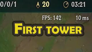 Taking the first tower in 3 minutes