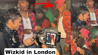 Wizkid Outside in London as he Perform Kese Dance for the First Time at Skyla Tylaa Concert