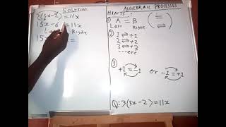 ONLINE CLASSES ON MATHEMATICS( ALGEBRAIC PROCESSES) please Danna subscribe don samun Sabbin karatu