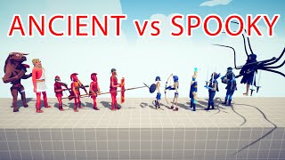 ANCIENT TEAM vs SPOOKY TEAM - Totally Accurate Battle Simulator TABS