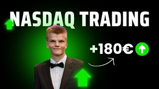 Price Action Trading in der Praxis! Nasdaq Trading für 180 EURO Gewinn! [ Deutsch / German]