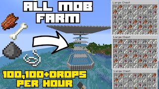 Minecraft All Mob Farm 1.20+ - 10,000+ Items Per Hour - Easy Build