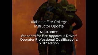 NFPA 1002 Instructor Update