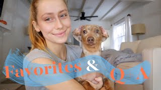 Current Favorites & Q+A (answering questions about modeling & my relationship!)