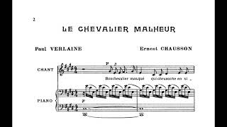 Ernest Chausson   2  Melodies, op  34 with score