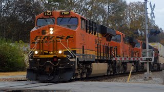 BNSF 7102 with a Fantastic P5 Leads NS 283 + H1 on 286 - 11-17-23