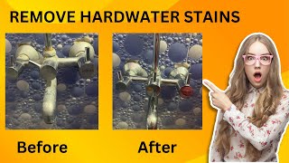 How To Remove Hard Water Stains From Taps||Hard Water Stain Removal 😮😳#youtubevideo #cleaning