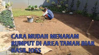 CARA MENANAM RUMPUT UNTUK TAMAN MINIMALIS