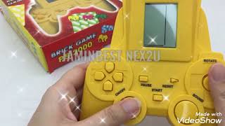 Traditional Gameboy Toys Permainan Jumbo Brick Game Multigame Station Permainan Jumbo Brick 15games